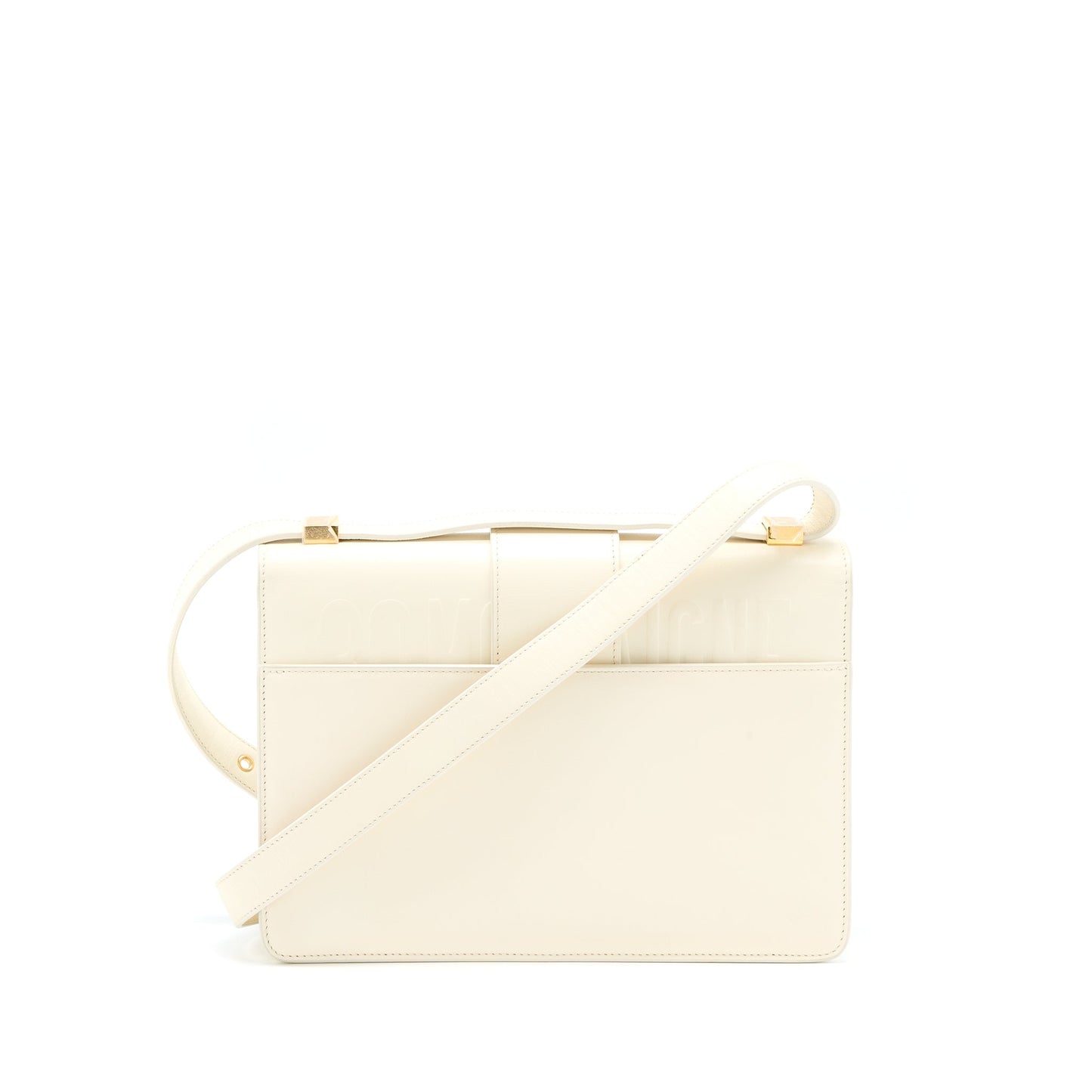 Dior Montaigne Purse Handbag White Medium Travel Bag