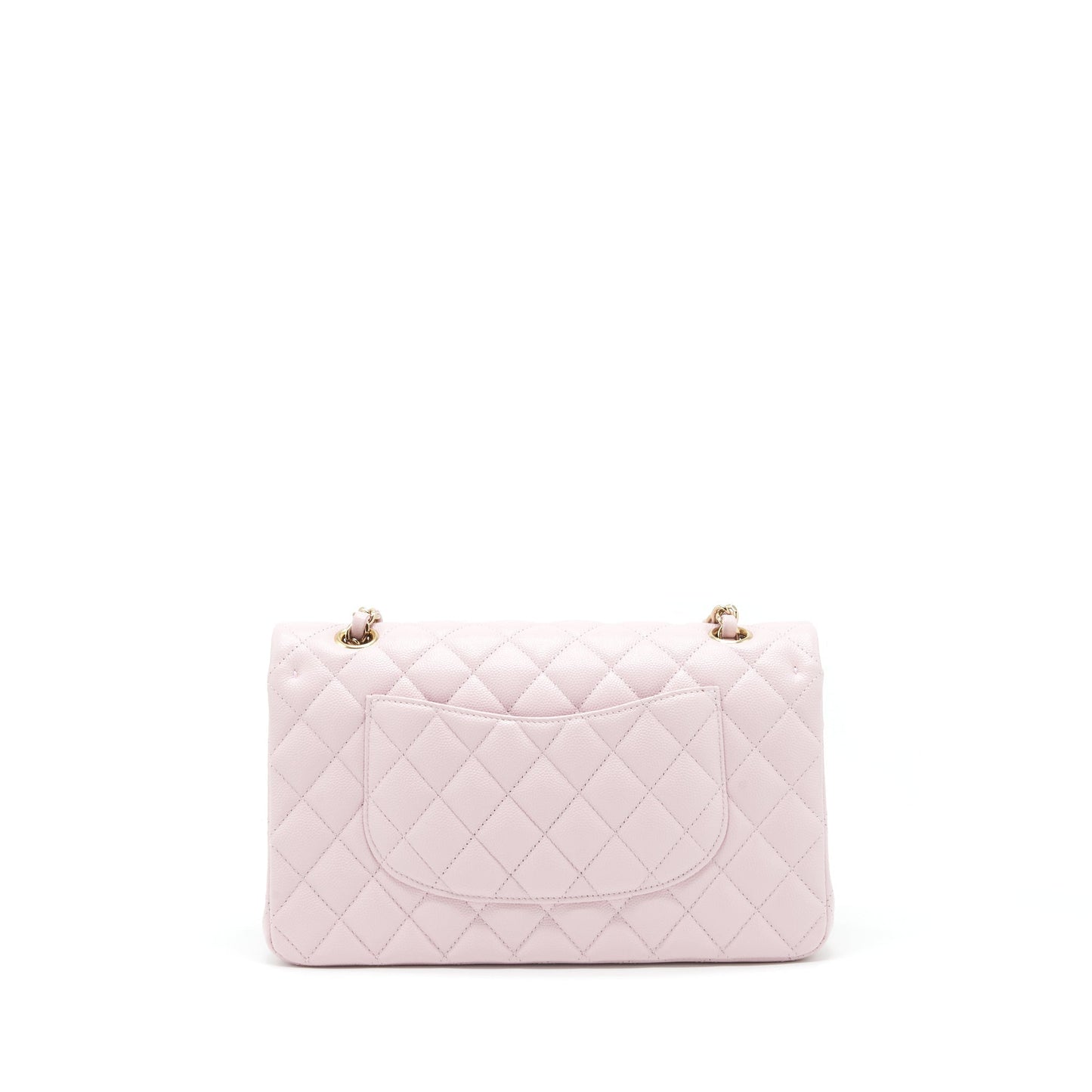 Chanel Classic Double Flap 21S Caviar Light Pink Shoulder Bag