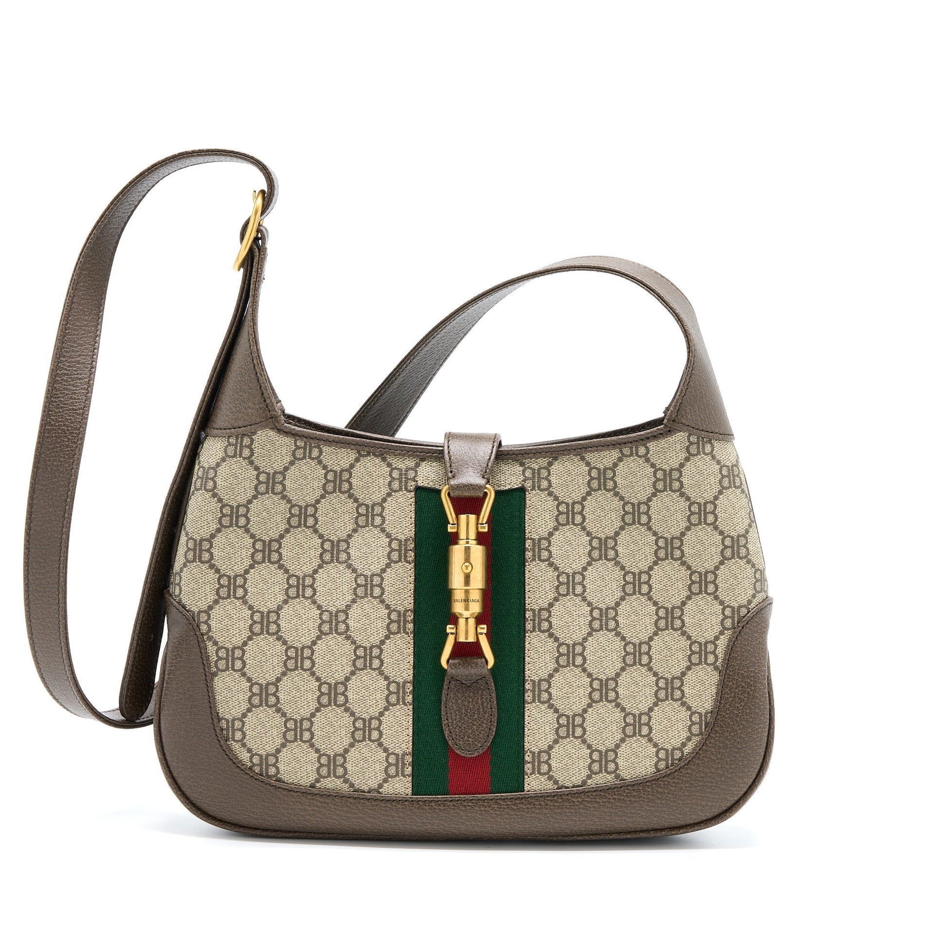 Gucci Balenciaga Jackie Bag Supreme And Leather Canvas Travel Bag