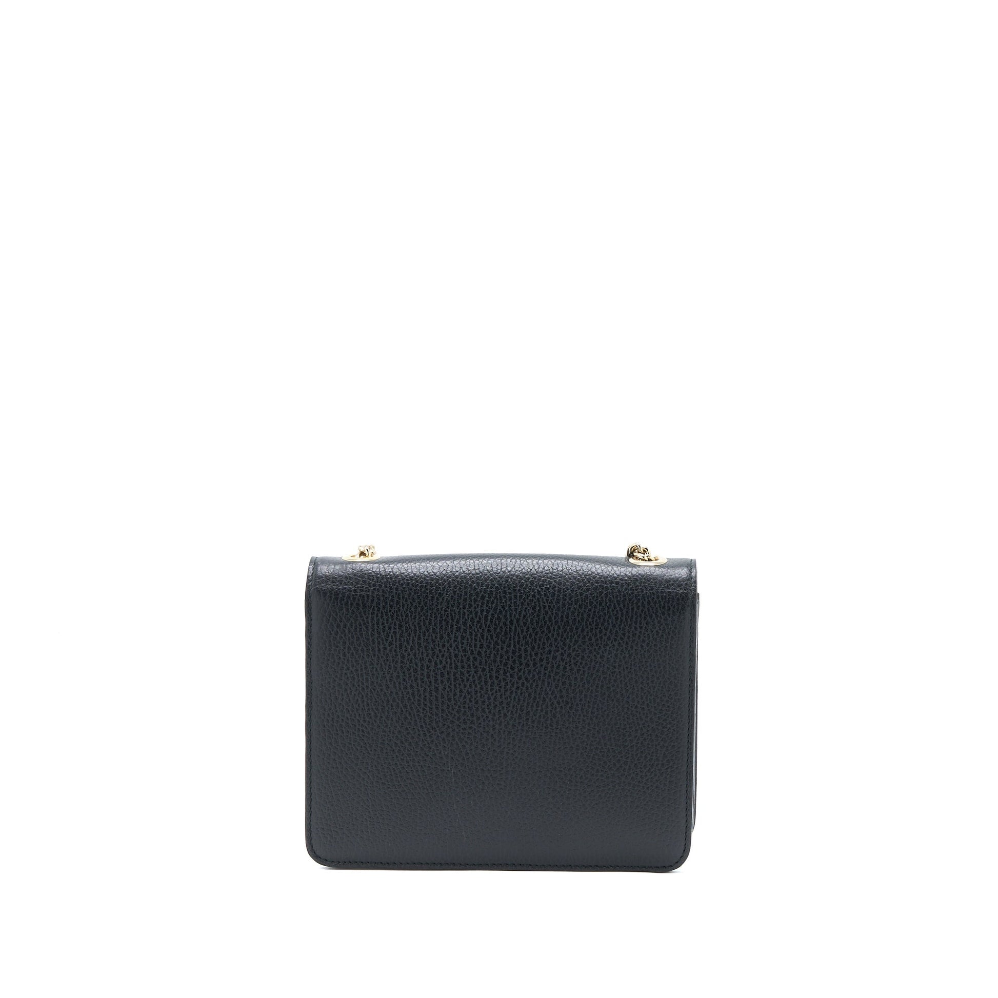 Gucci Interlocking Shoulder Bag Black Small