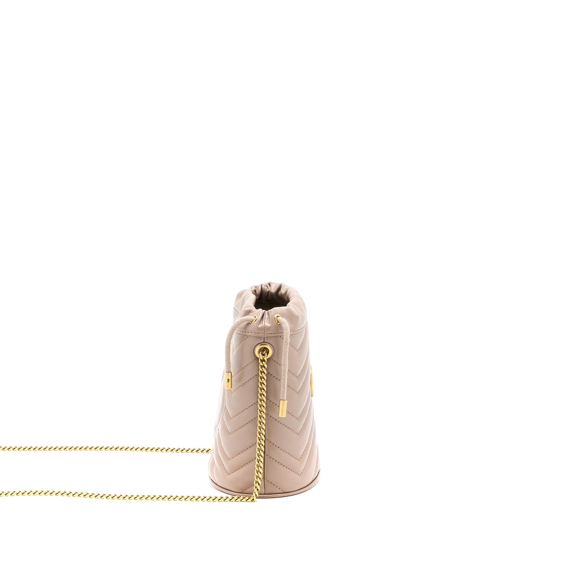 Gucci Marmont Dark Beige Mini Bucket Bag