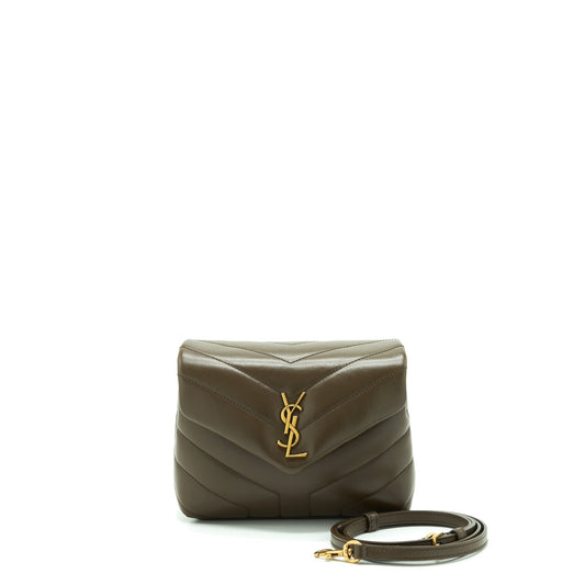 YSL Saint Laurent Lou Lou Purse Travel Bag Brown