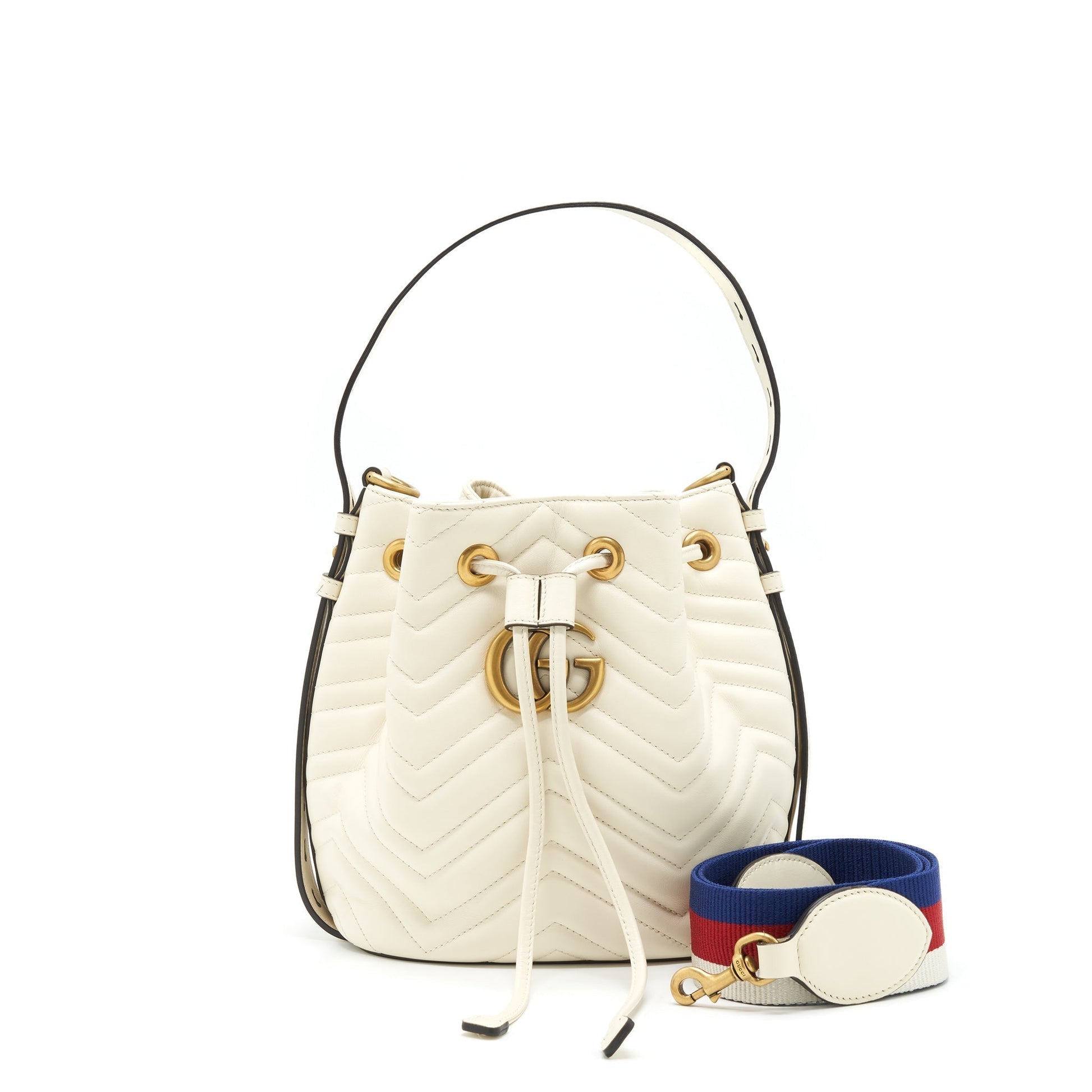 Gucci Gucci Bucket Bag White Ghw