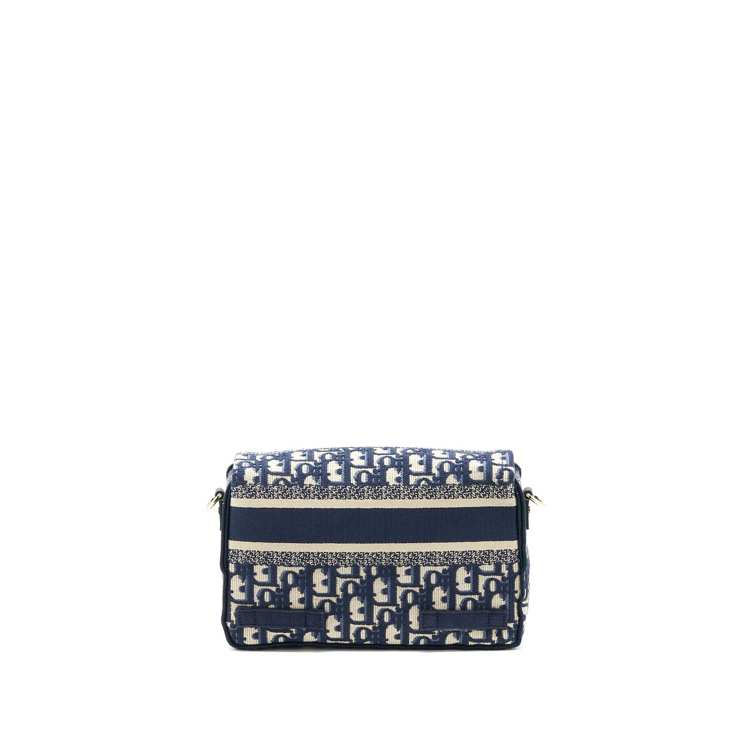 Dior camp Purse Oblique Embroidery Handbag Blue Small Travel Bag