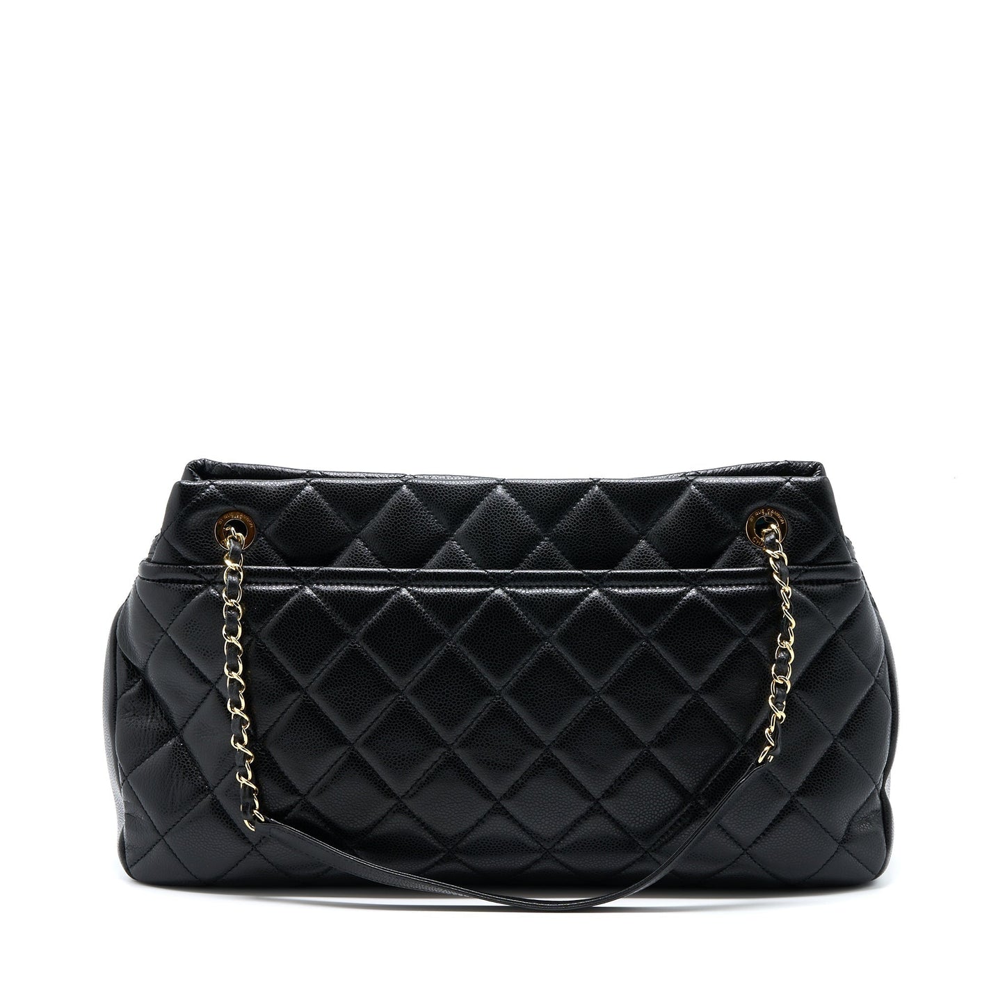 Chanel Matelasse Caviar GHW Black Tote Bag Ghw 1