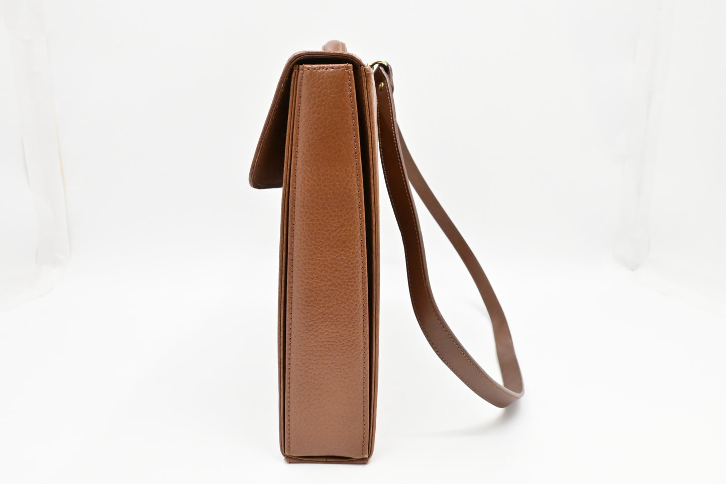 Burberry Briefcase In Handbag Leather Brown Travel Bag
