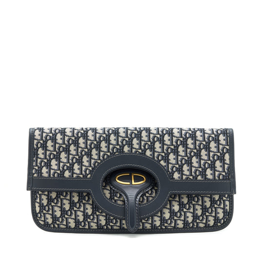 Dior Folder Clutch Oblique Handbag Canvas Clutch Bag
