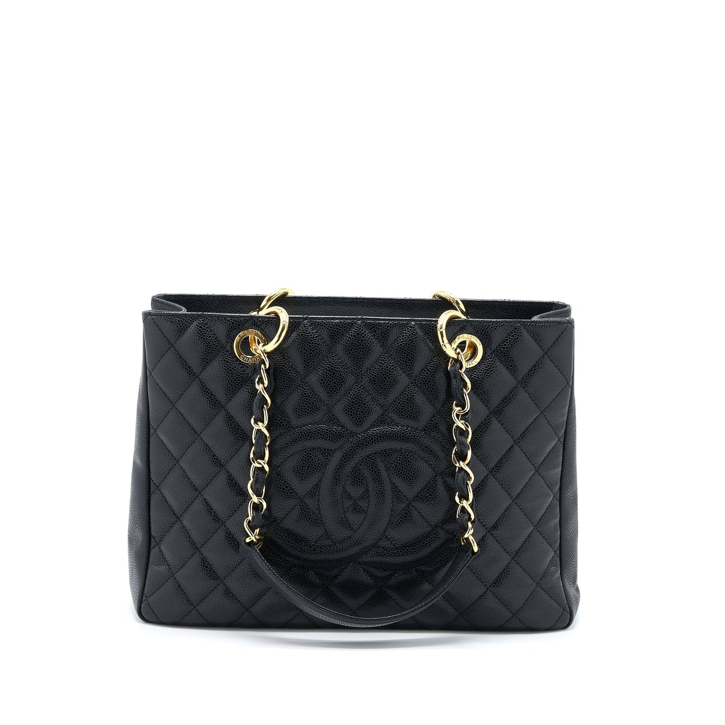 Chanel Grand Shopping GST Caviar GHW Black Tote Bag