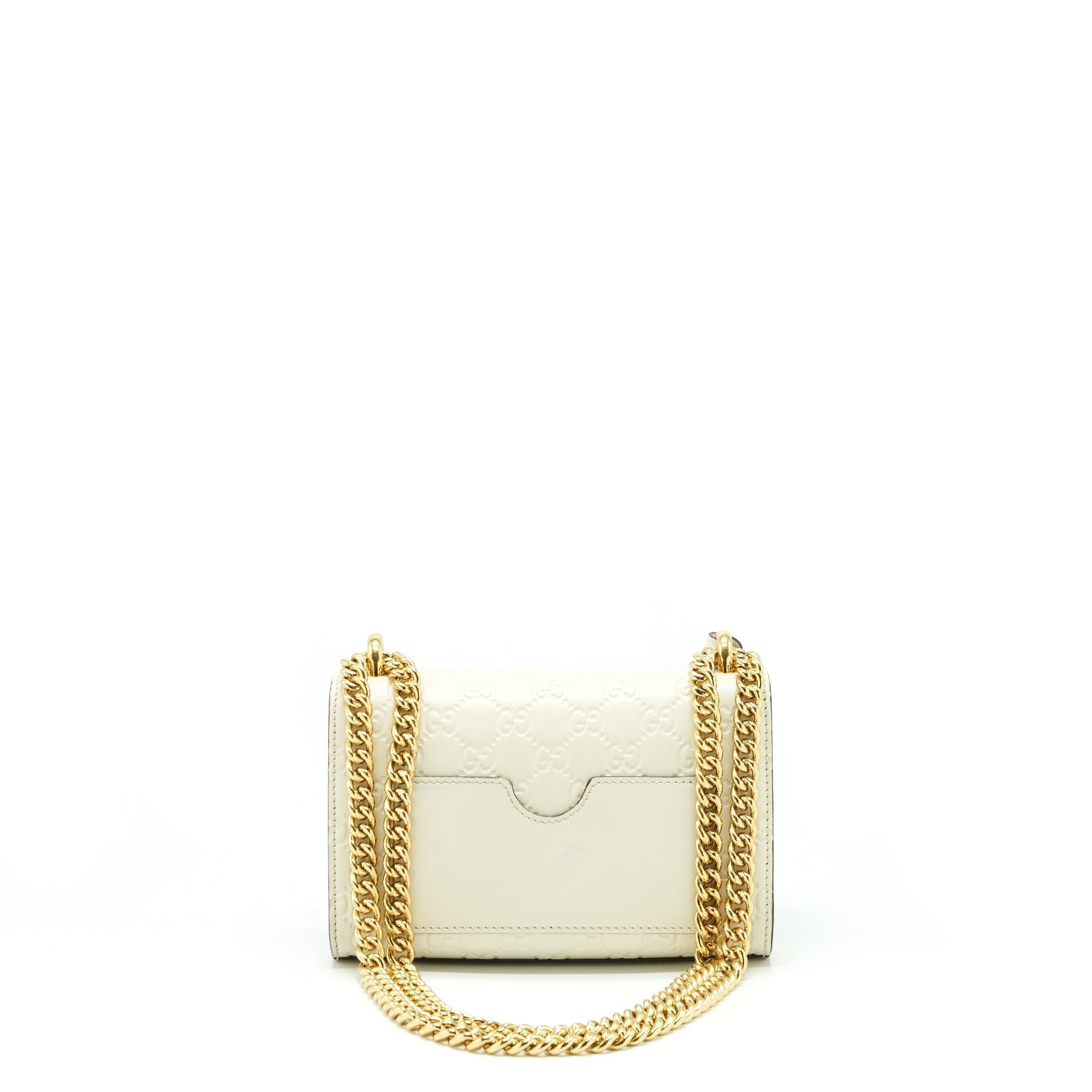 Gucci Padlock Handbag White Small Travel Bag