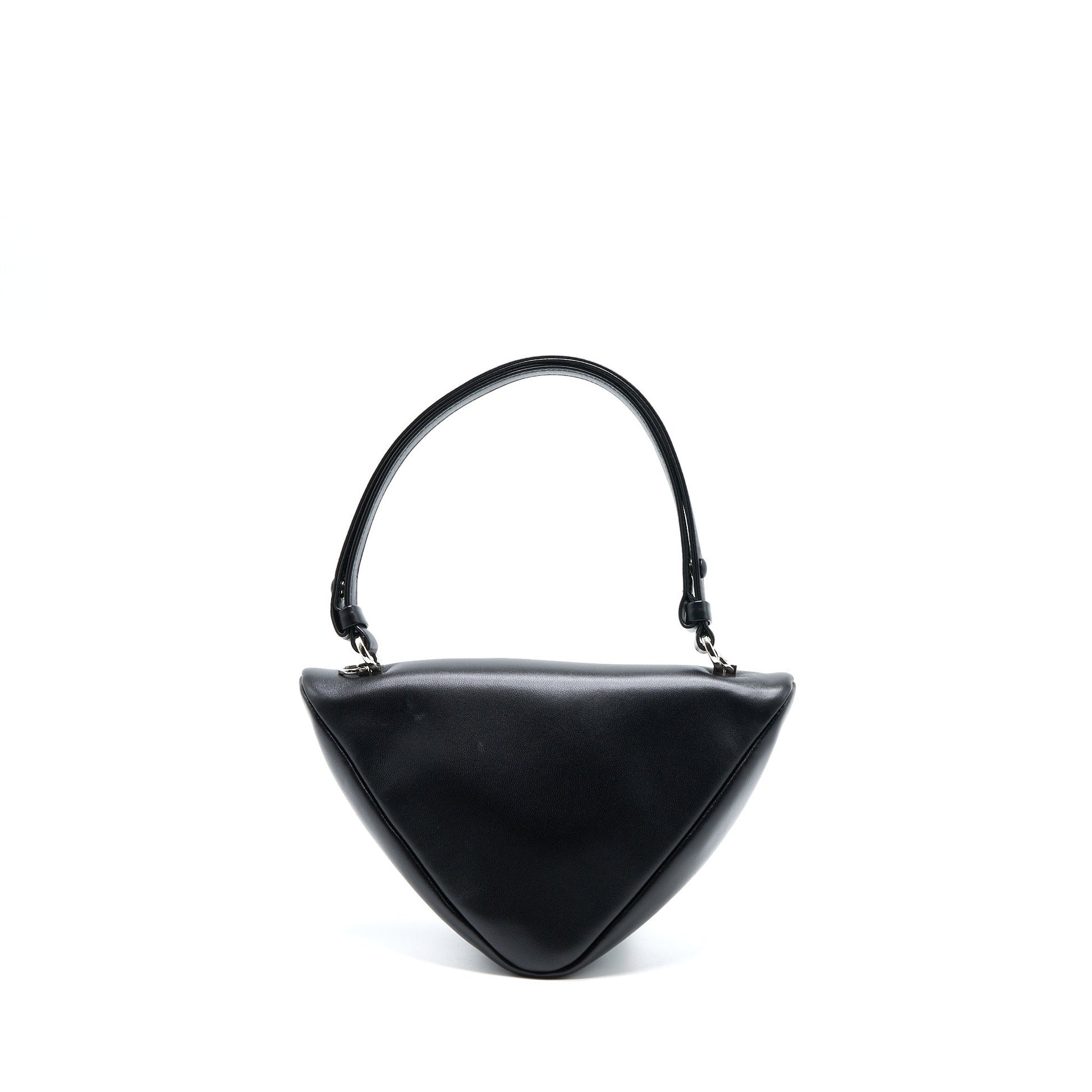 Prada Padded Nappa Triangle Purse Handbag Black Travel Bag