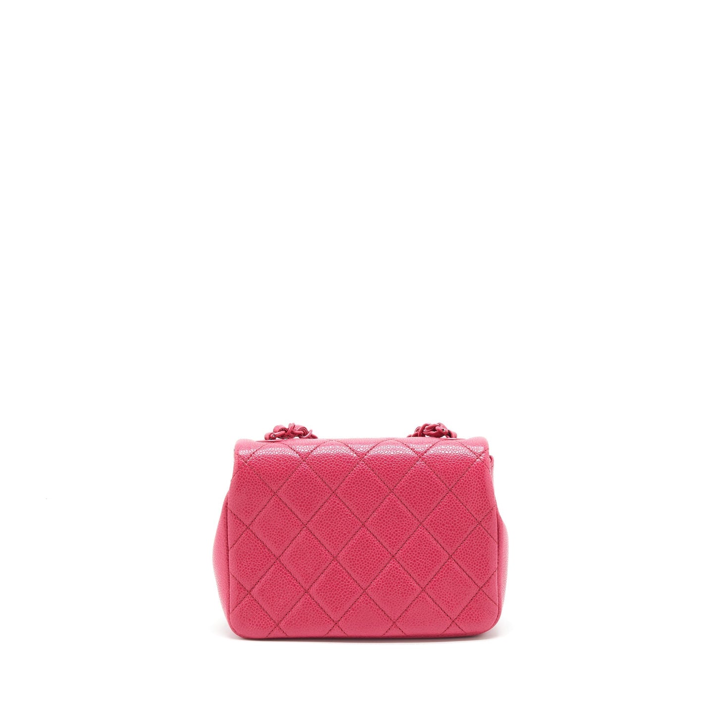 Chanel Square Caviar Hardware Pink Mini Bag