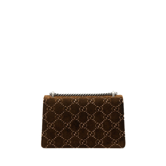 Gucci Dionysus Supreme Velvet Shw Handbag Brown Small Travel Bag
