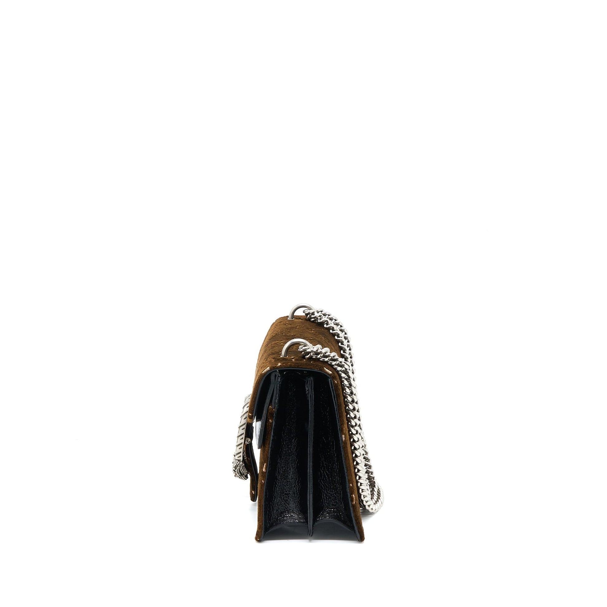 Gucci Dionysus Supreme Velvet Shw Handbag Brown Small Travel Bag