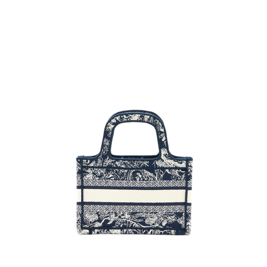 Dior Book Tote Limited Edition Toile De Jouy Blue Mini Tote Bag