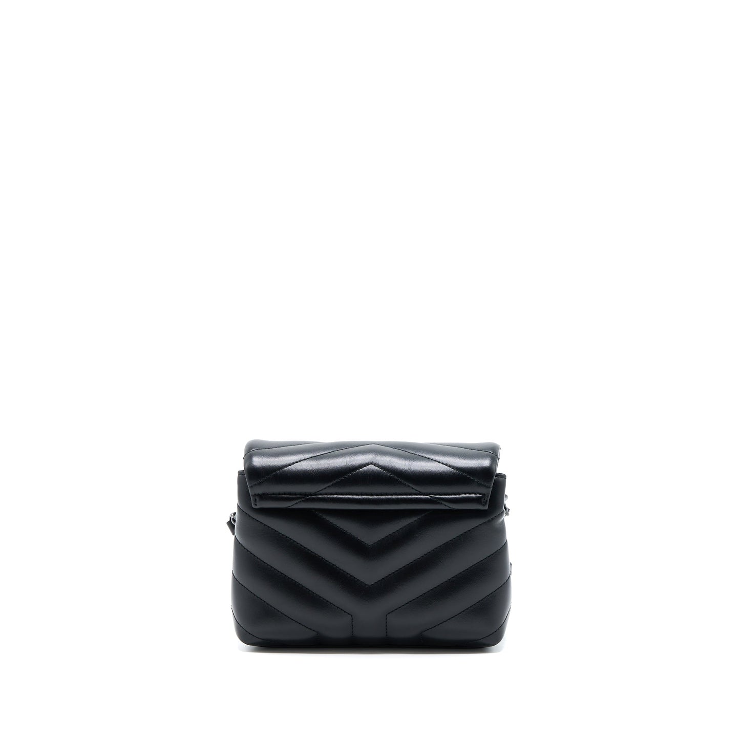 YSL Saint Laurent Saint Laurent Loulou Toy Strap Purse Calfskin Black Travel Bag