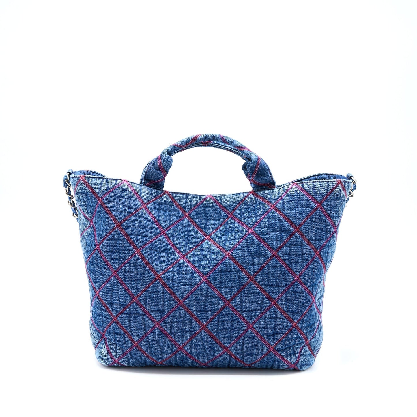 Chanel COCO Beach Denim SHW Microchip Tote Bag