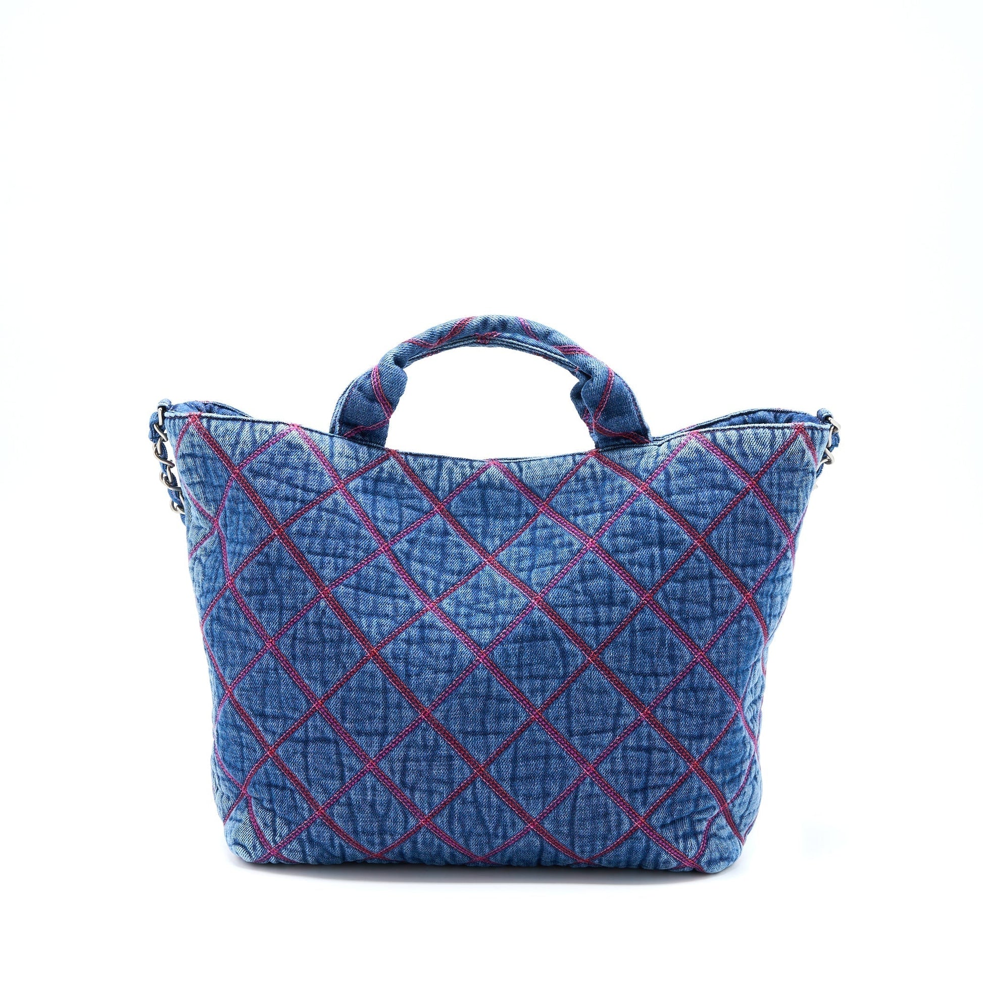 Chanel COCO Beach Denim SHW Microchip Tote Bag