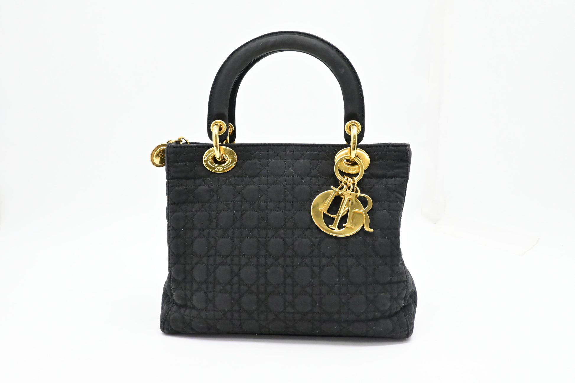 Dior Small Lady In Handbag Canvas Nylon Travel Bag
