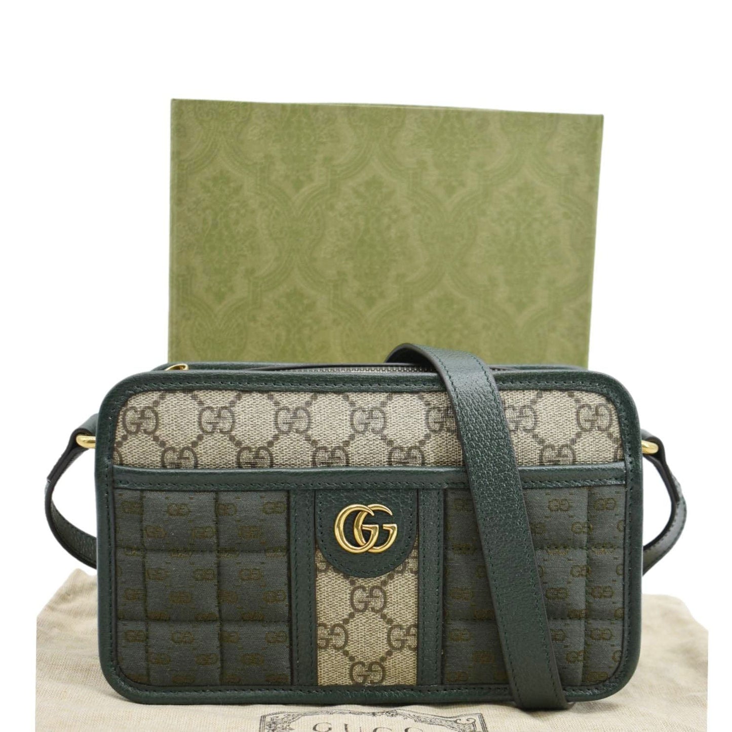 Gucci Mini Supreme Crossbody Bag Canvas Quilted