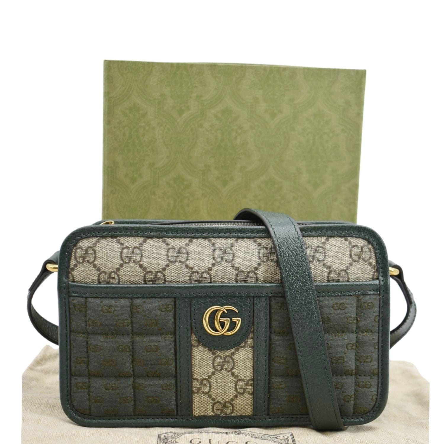Gucci Mini Supreme Crossbody Bag Canvas Quilted