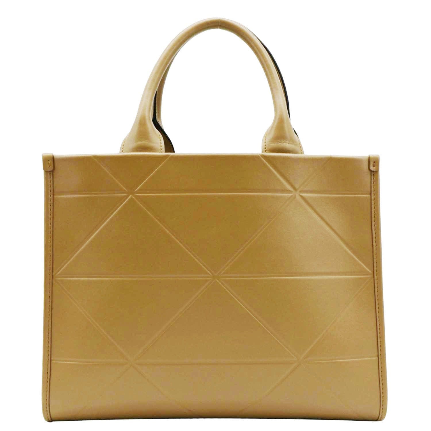 Prada Triangolo Symbole Soft Shoulder Bag Caramel Leather Small