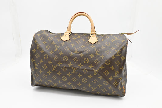 Louis Vuitton Speedy 40 Monogram Canvas Handbag Monogram Canvas