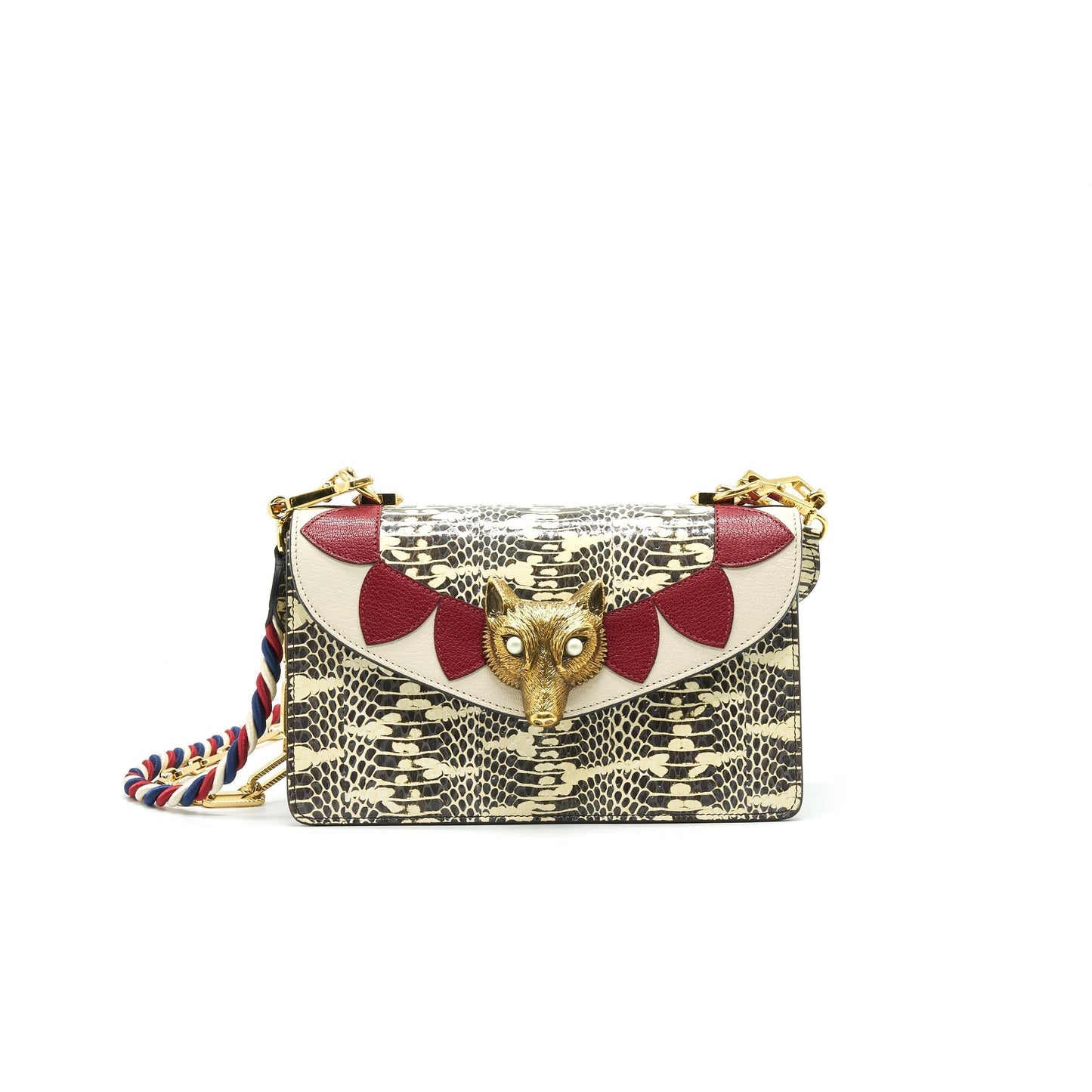 Gucci Fox Python Bag Limited Flap Travel Bag
