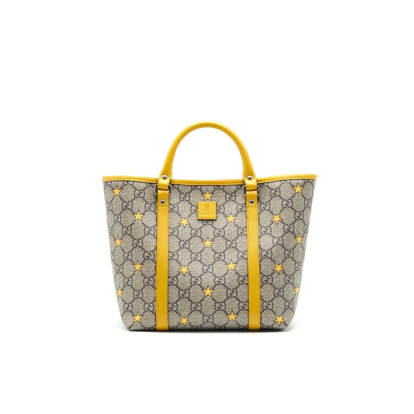 Gucci Kid Supreme Tote Bag Yellow Star
