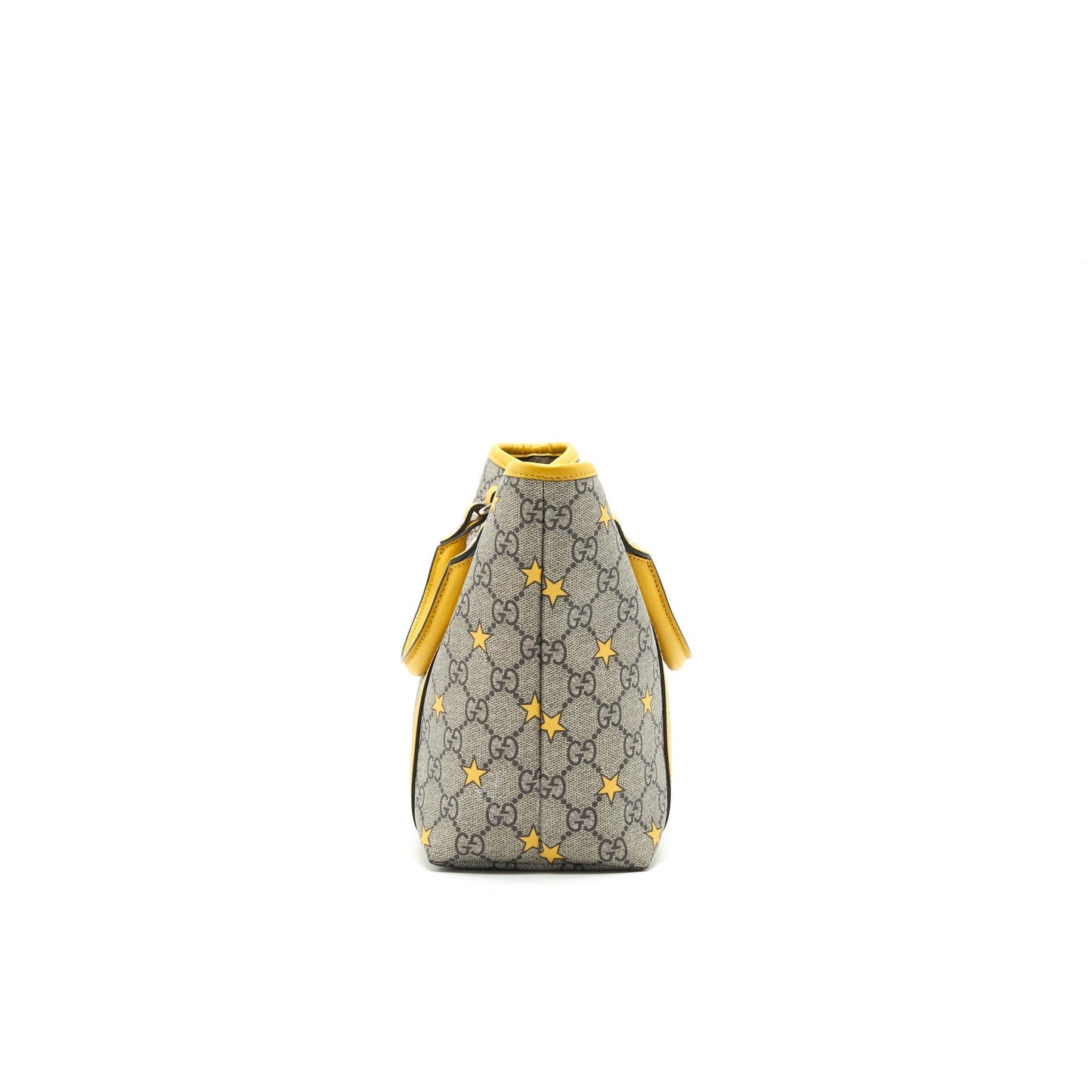 Gucci Kid Supreme Tote Bag Yellow Star
