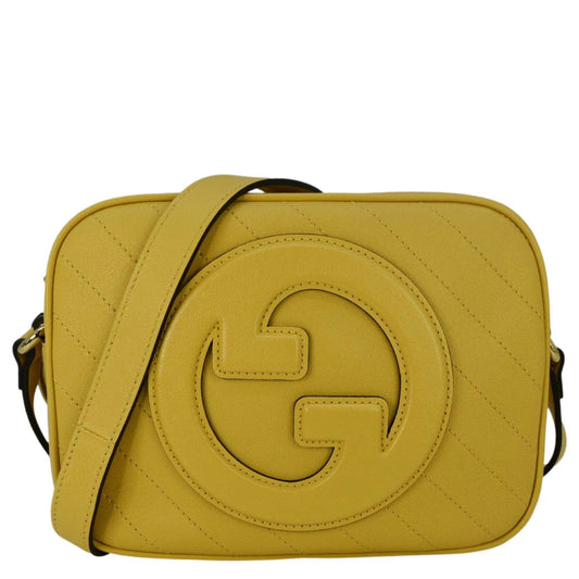 Gucci Blondie Camera Crossbody Bag Yellow Leather