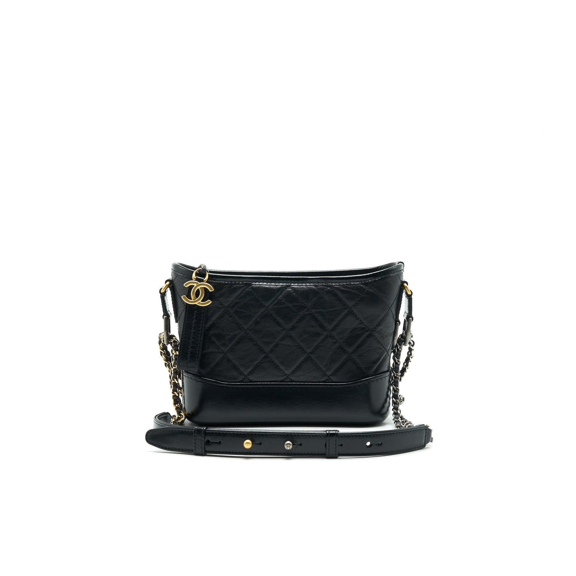 Chanel Gabrille Hobo Black Small Shoulder Bag