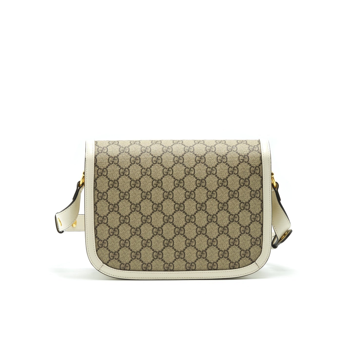 Gucci Horsebit Shoulder Bag Leather White