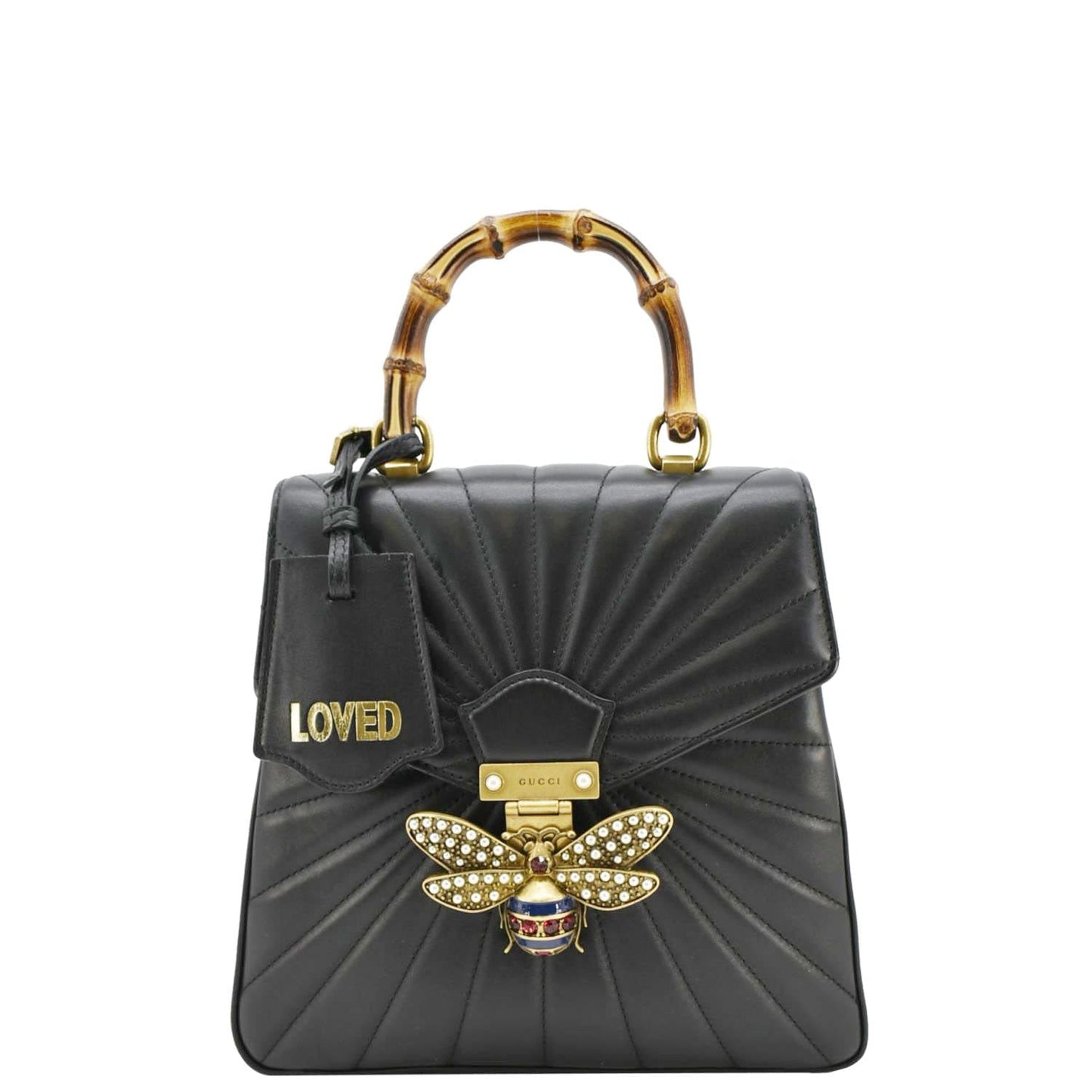 Gucci Queen Margaret Bee Backpack Leather Quilted