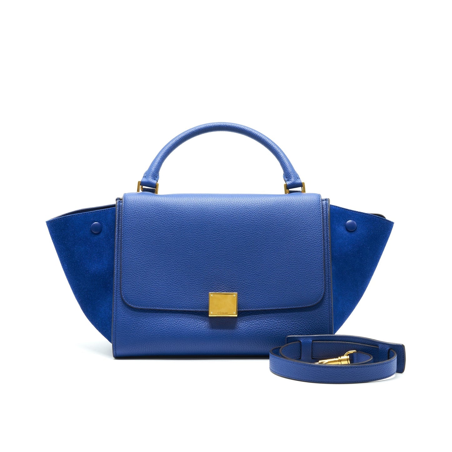 Celine Trapeze With Handbag Blue Travel Bag