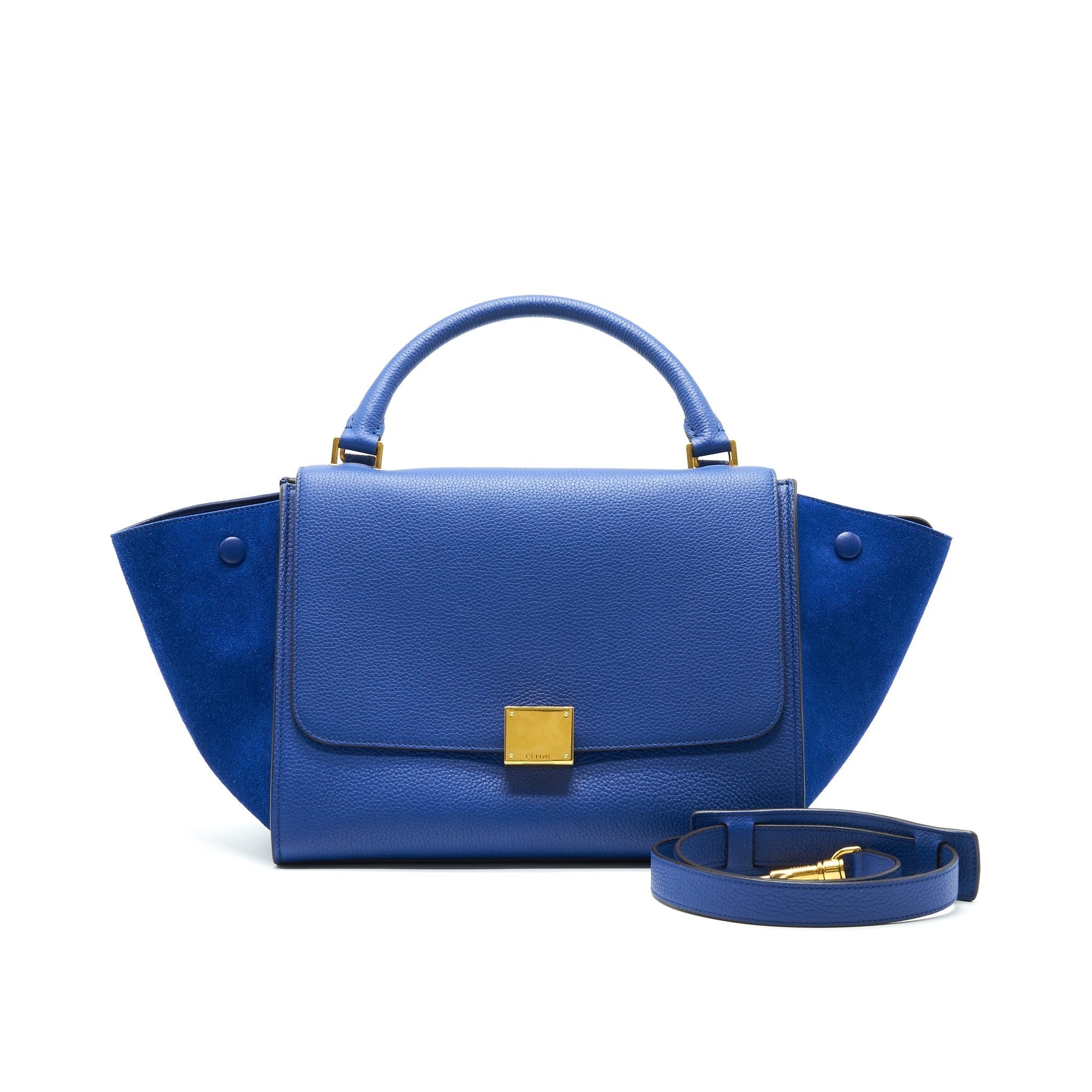 Celine Trapeze With Handbag Blue Travel Bag
