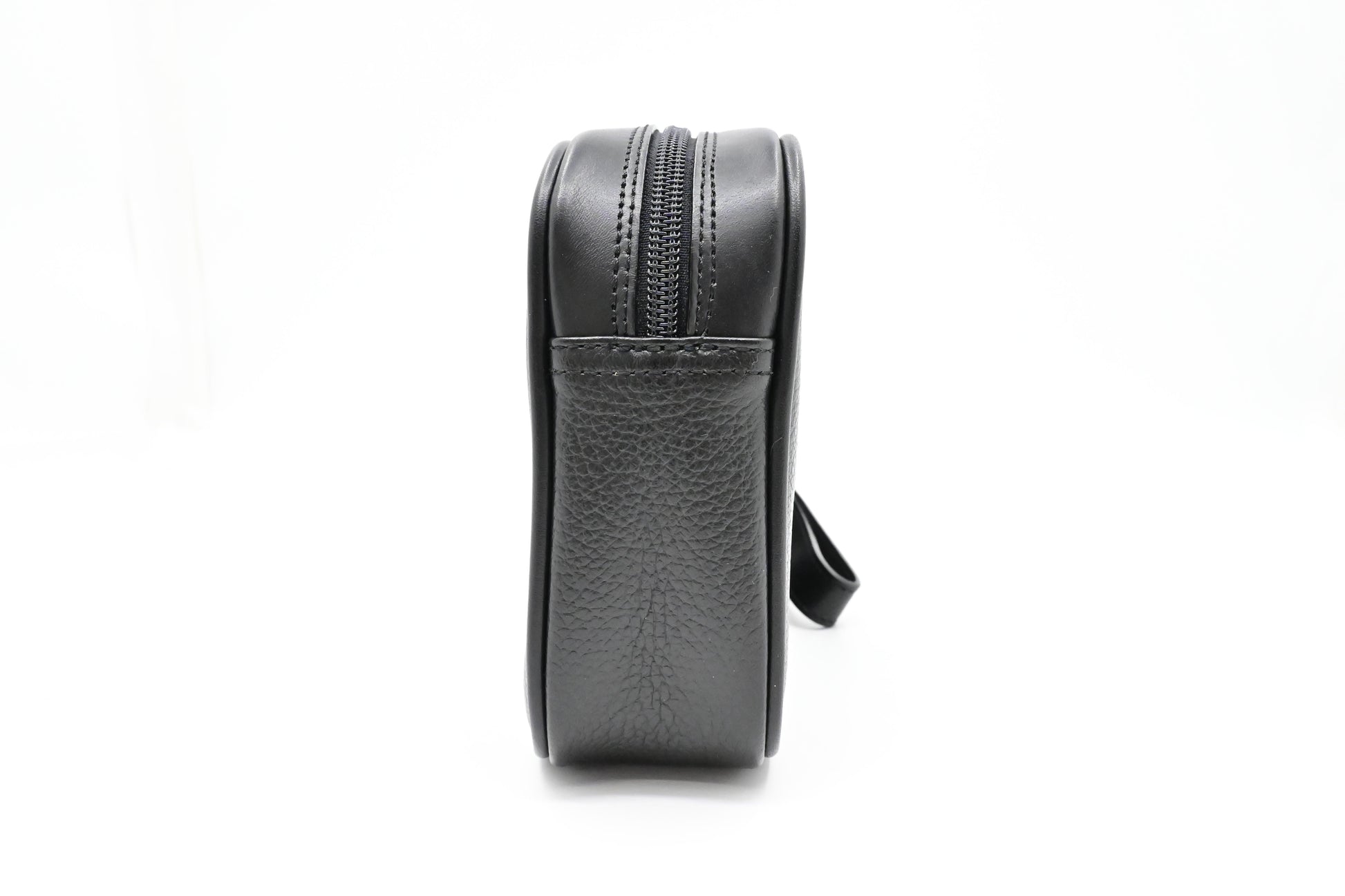 Burberry Wrist Pouch In Handbag Leather Black Travel Bag
