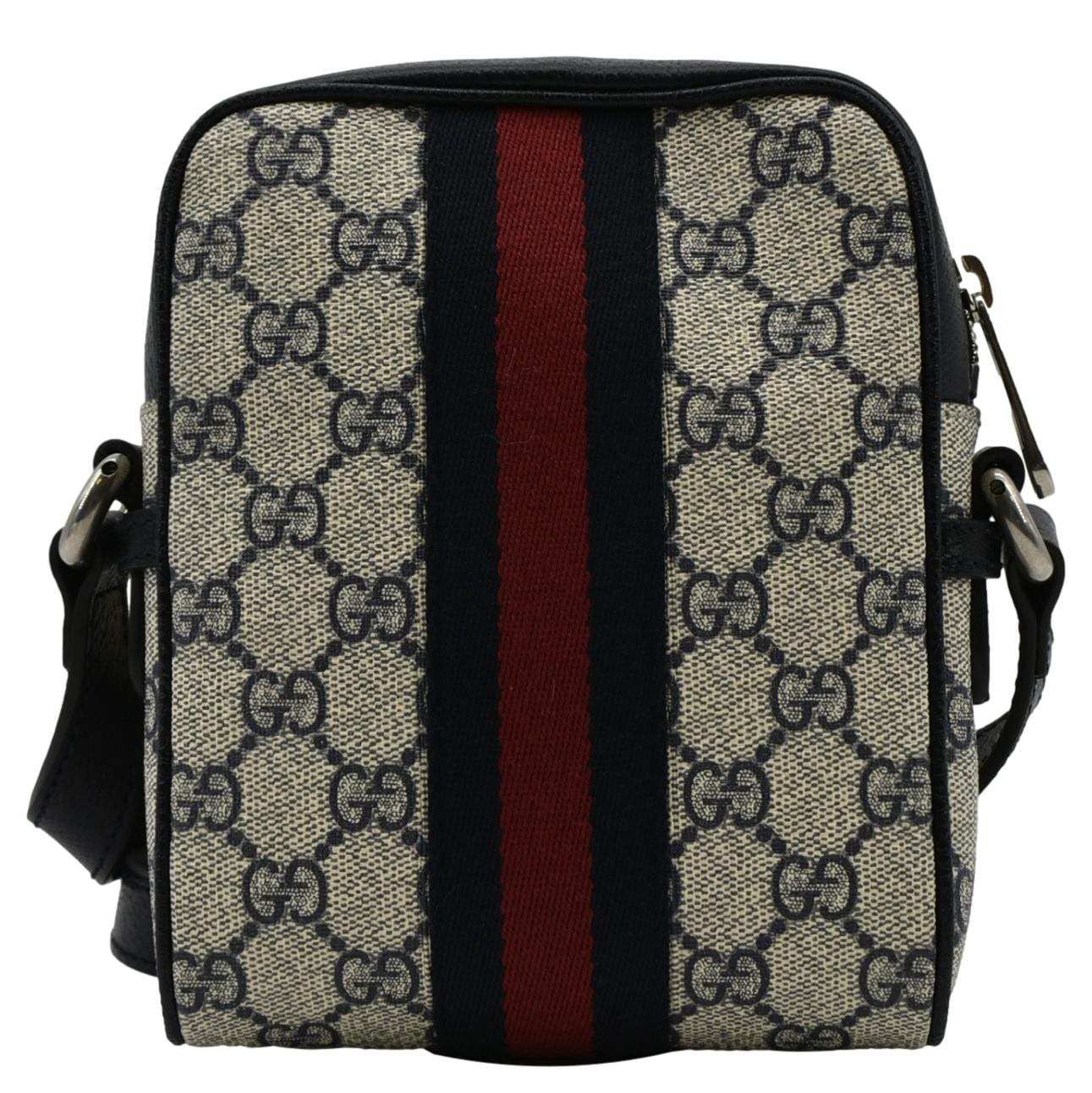 Gucci Ophidia Messenger Bag Navy Canvas Blue Crossbody Bag