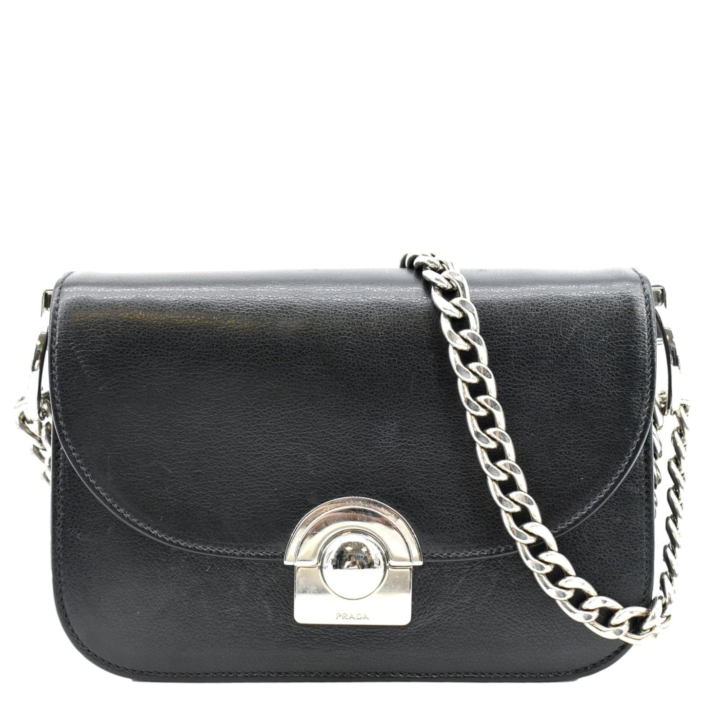 Arcade Glace Calf Crossbody Bag Leather Black