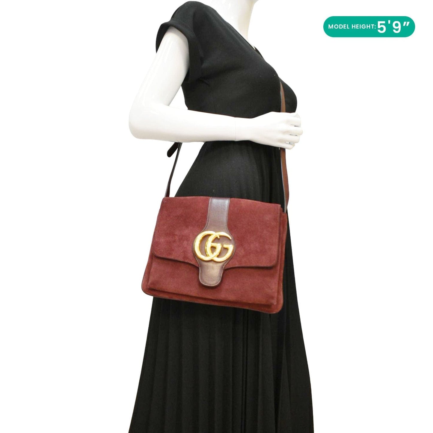 Gucci Arli Medium Crossbody Bag Leather Suede Medium 550126