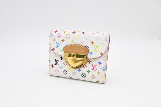 Louis Vuitton x Takashi Murakami Joy Monogram Canvas White Multicolor Wallet Case