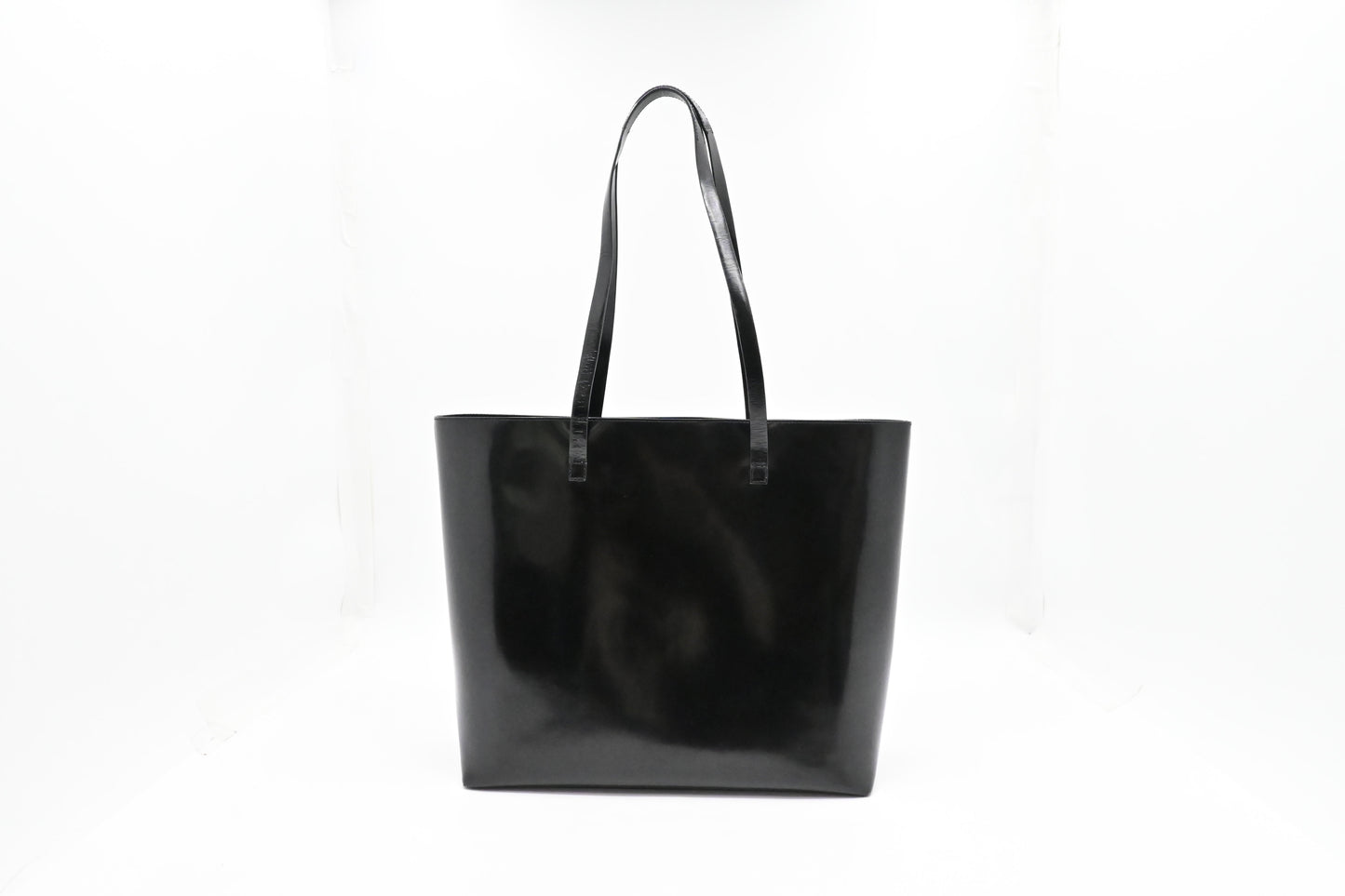 Gucci Black Patent Leather Tote Bag