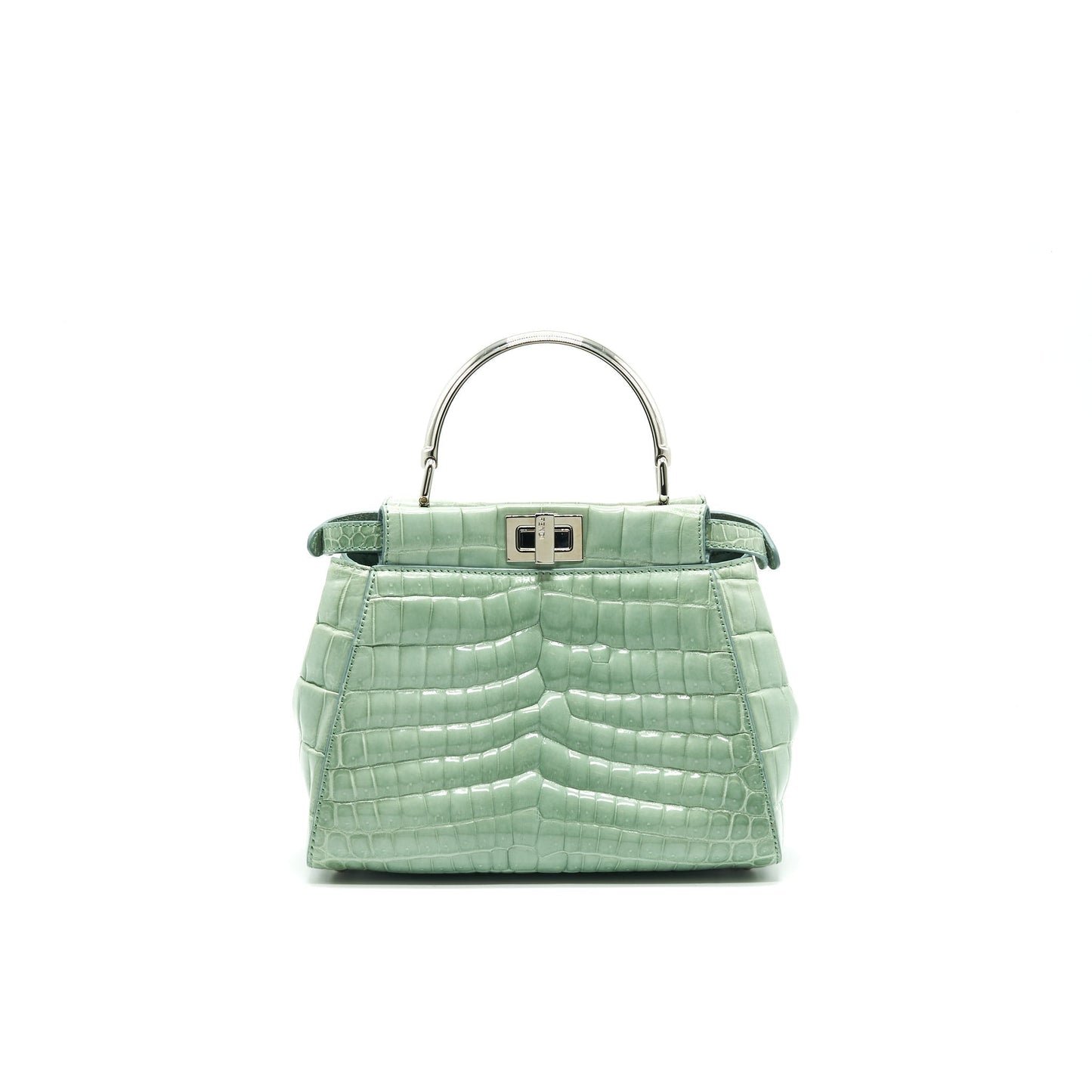 Fendi Iconic Handbag Green Travel Bag