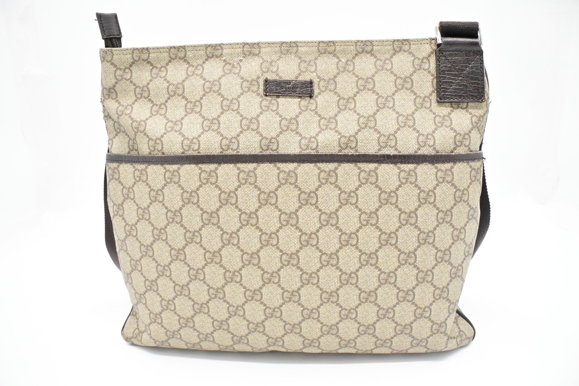 Gucci Square GG Supreme Canvas Crossbody Bag