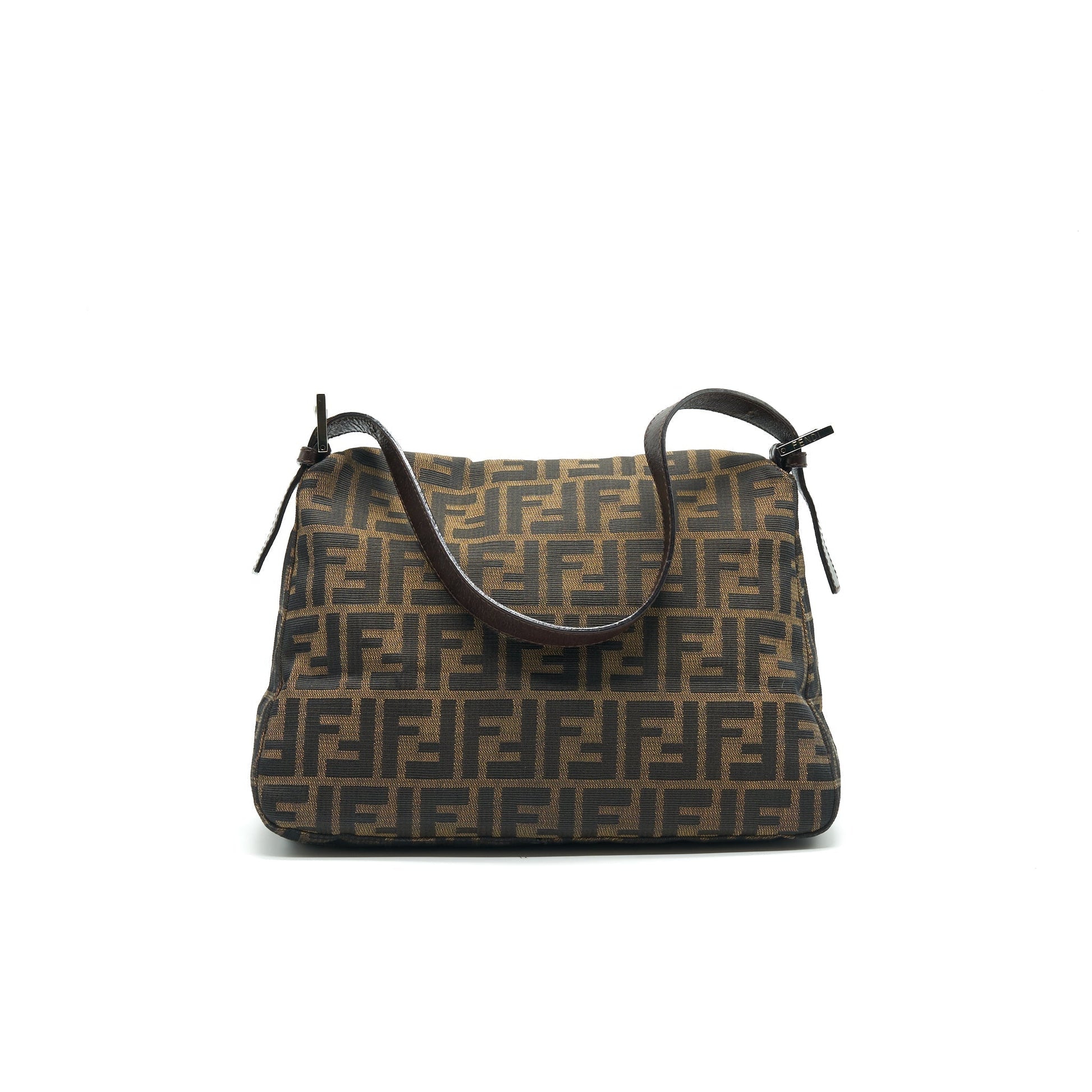 Fendi Zucca Mamma Baguette Purse Shoulder Bag