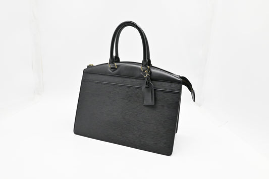 Louis Vuitton Riviera Black Leather Epi Handbag Leather 3