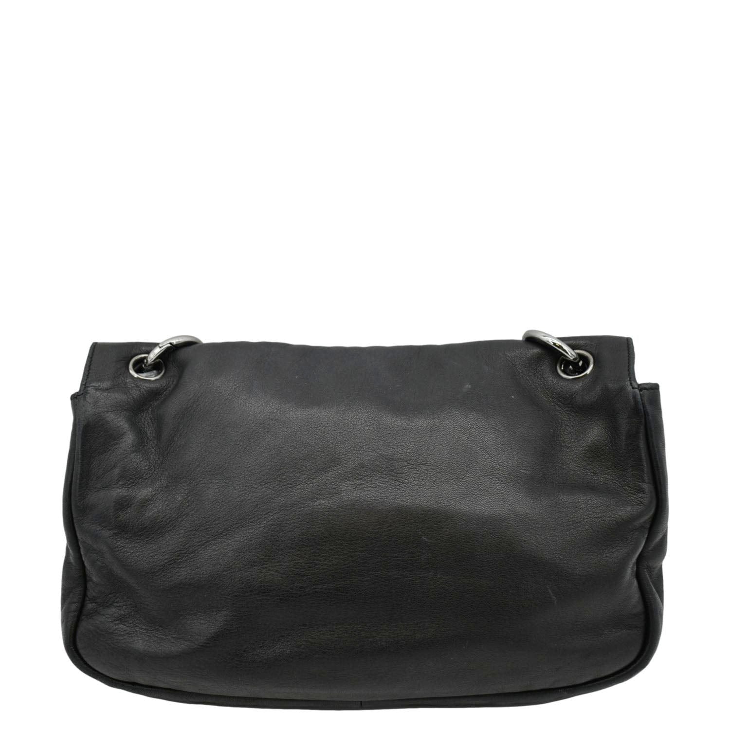 Chanel Soft Flap Leather Black Travel Bag
