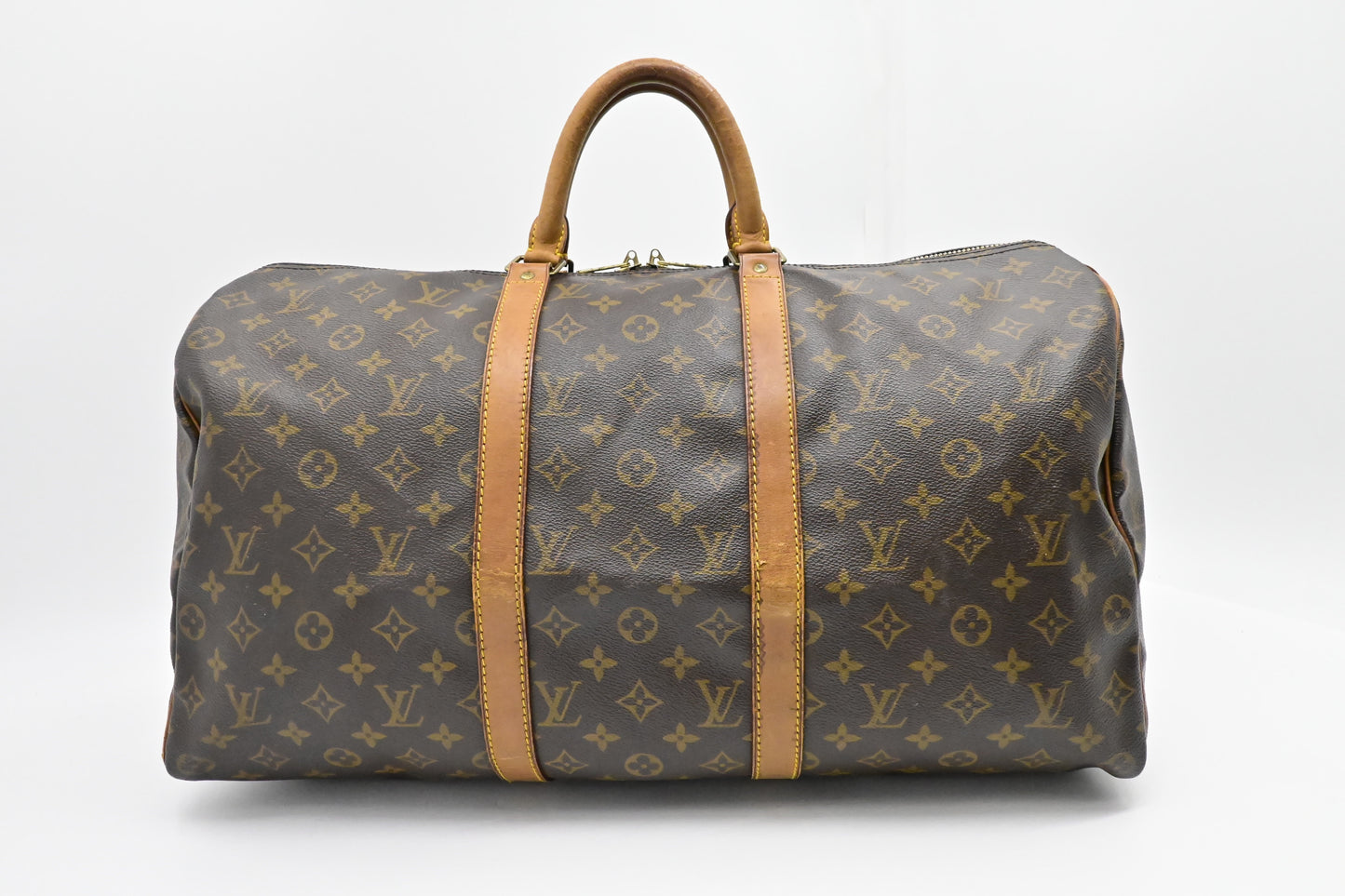 Louis Vuitton Keepall 50 Monogram Canvas Travel Bag Canvas 6
