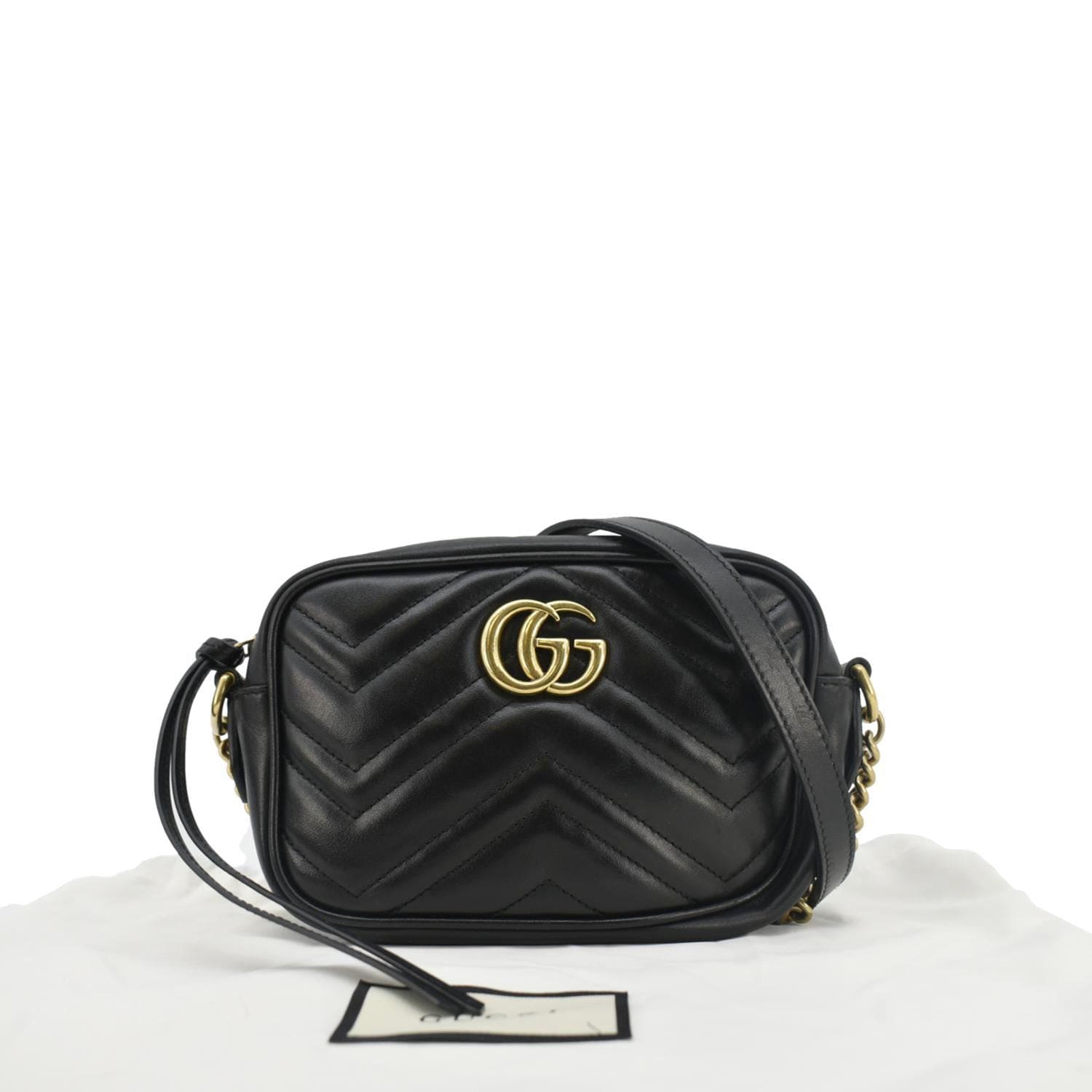 Gucci Marmont Mini Crossbody Bag Leather Matelasse Mini 448066