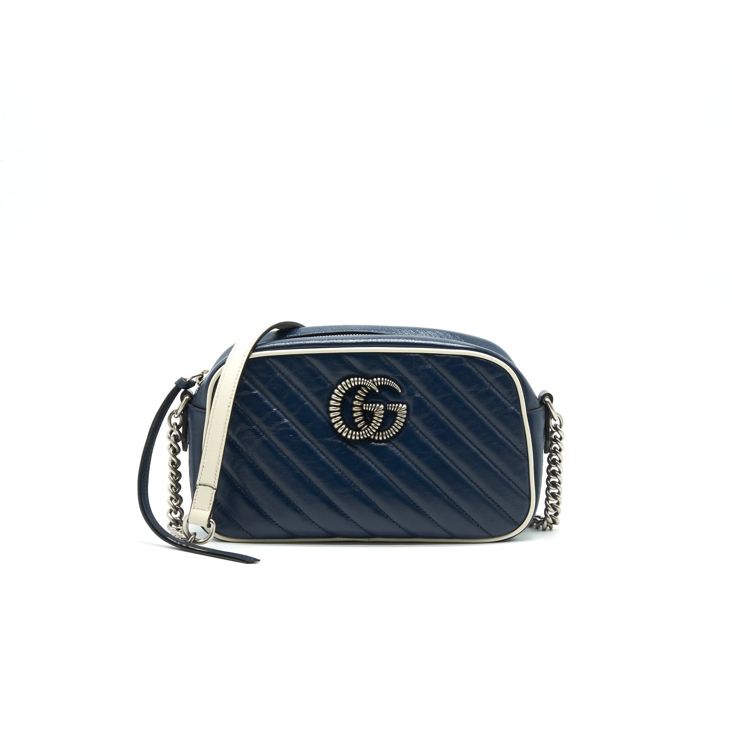 Gucci Marmont Bag Navy Small Travel Bag
