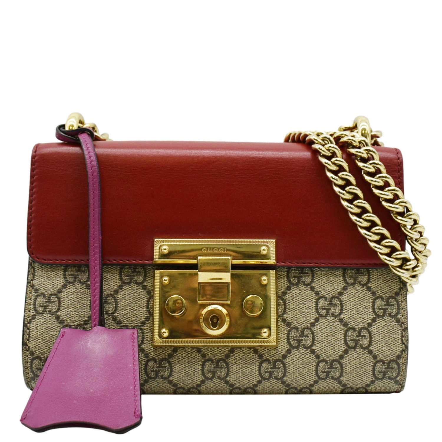 Gucci Padlock Supreme Shoulder Bag Multicolor Canvas Small